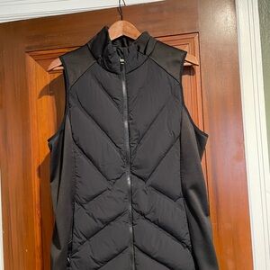 Athleta Black Quilted Vest